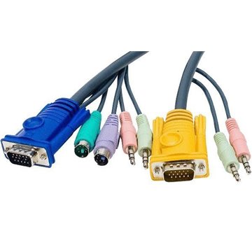 Cavo per KVM HD 15 a PS2 con Audio 3 metri, 2L-5303P