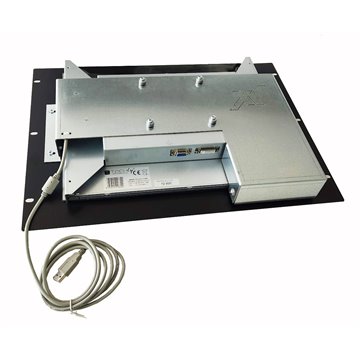 Monitor LCD 17'' Touch Screen per Rack 19'' 8 Unità Nero