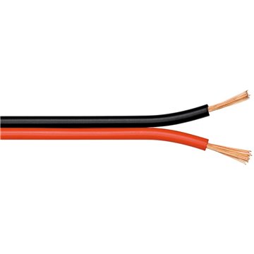 Cavo Audio per diffusori acustici Rosso/Nero 0,75 mm² matassa 100mt