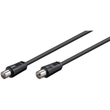 Cavo Antenna TV M/F 2,5 m nero