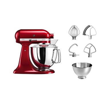 KitchenAid 5KSM175PSECA  Artisan food processor 300 W 4.8 L Red