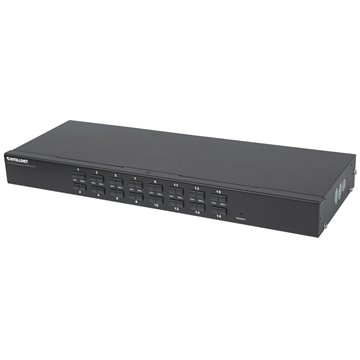 KVM Switch 16 porte combo USB + PS/2, OSD