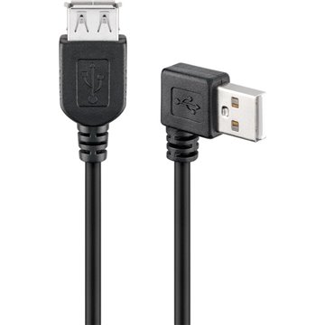 Cavo USB 2.0 A maschio angolato/A femmina 0,15 m