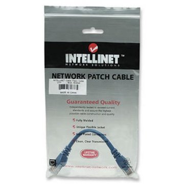 Cavo di rete Patch in CCA Cat. 6 Blu UTP 0,5 m