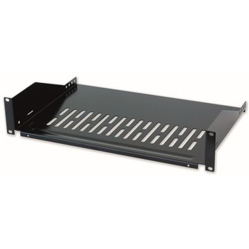 Mensola per Rack 19'' 400 mm 2U Nera 2 punti