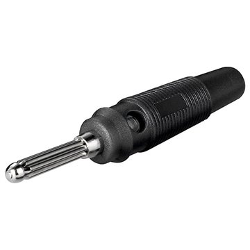 Inseritore Presa Banana per 4mm Nero