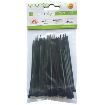 Fascette Fermacavi Autobloccanti 368x4,8mm in Nylon 100pz Bianco