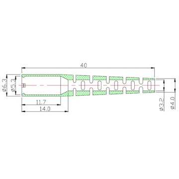 Copriconnettore per Fibra Ottica SC 3.0 mm Nero