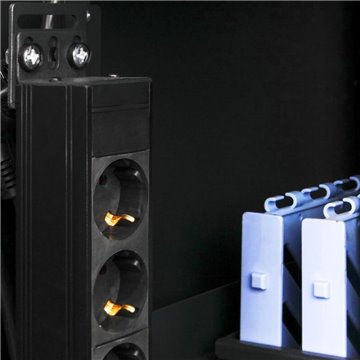 Kit Set 4 Viti 4 Dadi e 4 Rondelle per Montaggio Rack Nero