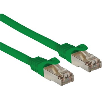 Cavo di rete Patch in CCA Schermato Cat. 6 Verde F/UTP 1 m Bulk