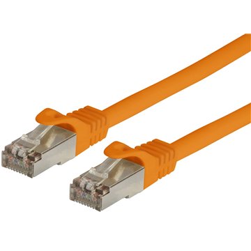 Cavo di rete Patch in CCA Schermato Cat. 6 Arancione F/UTP 1 m Bulk