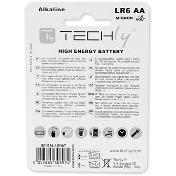Blister 4 Batterie High Power Stilo AA Alcaline LR06 1,5V