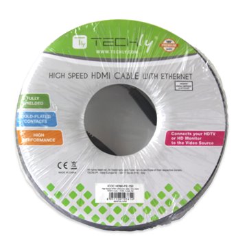 Cavo HDMI™ High Speed con Ethernet A/A M/M 4K 15m Nero