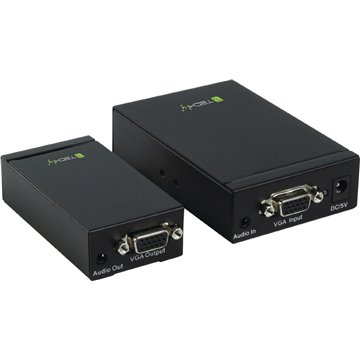 Amplificatore Extender VGA e Audio su Cavo di Rete