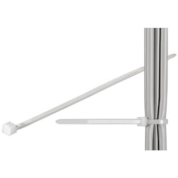 Fascette Fermacavi Autobloccanti 160x4,8mm in Nylon 100pz Bianco