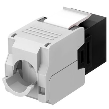 Frutto Keystone RJ45 Cat6A UTP 500MHz Nero