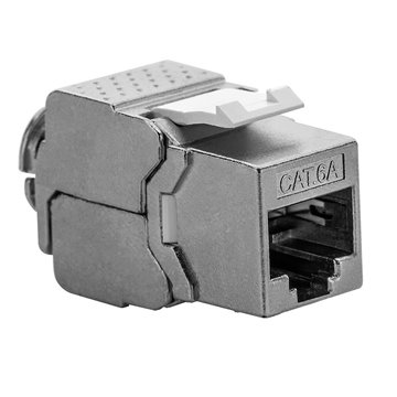 Frutto Keystone RJ45 Cat6A 10Gigabit STP 180° Tooless Slim