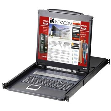 Switch KVM USB-PS2 8 Porte con LCD 19" da rack 19", CL1308N