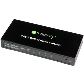 Switch Audio Toslink 4 Porte con Telecomando IR