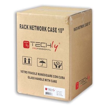  Armadio Rack 10" a muro 6 unità Porta Cieca Nero