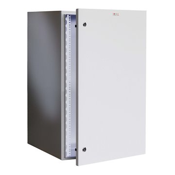 Armadio Rack 19" a muro 17U grigio IP65 porta cieca prof. 600 mm
