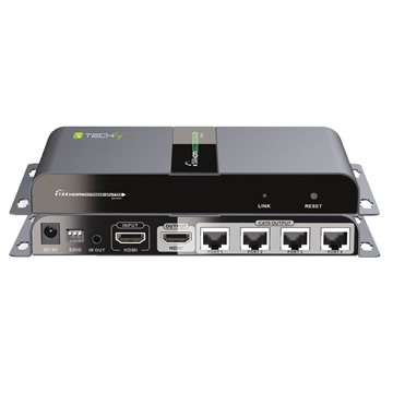 Extender Splitter HDMI 1x4 PoE con IR su Cavo Cat.6 fino 40m