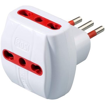 Adattatore Triplo Spina 2P+T Presa Bipasso 2P+T