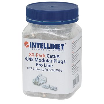 Confezione da 80 Plug Modulari Pro Line RJ45 Cat.6A UTP