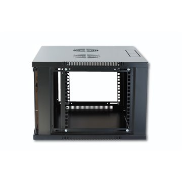 Armadio Rack 19" a Muro 9U prof. 450 Nero Assemblato