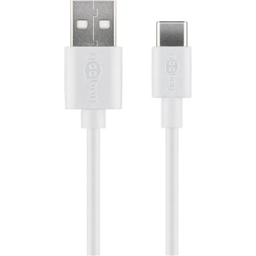 Cavo USB A Maschio 2.0 / USB-C Maschio 3 metri Bianco