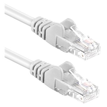 Cavo di rete Patch in Rame Cat. 6A Bianco UTP 5m