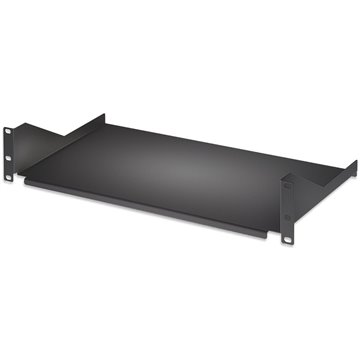 Mensola per Rack 19" 400 mm 2U Nera 2 punti