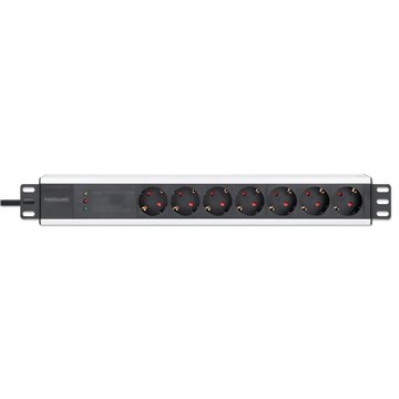 Multipresa per Rack 19" 7 posti Spina Schuko Angolata 1U