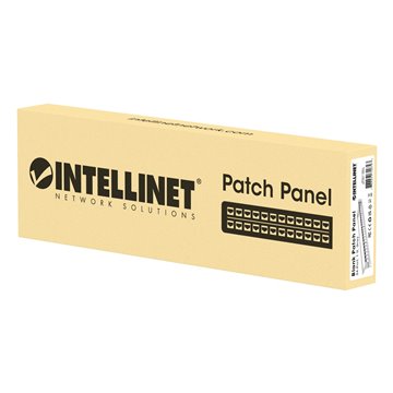 Pannello Patch Modulare Senza Frutti 24 Posti Nero
