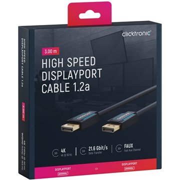 Cavo Audio/Video DisplayPort M/M 3 metri Alta Qualità