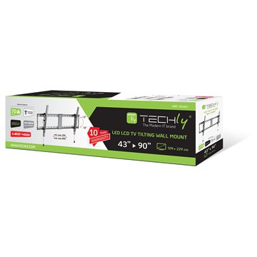 Staffa a muro inclinabile TV LED LCD 43-90" robusta e pieghevole