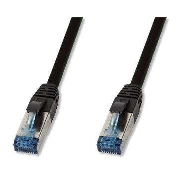 Cavo Patch Cat.6A S/FTP PUR IP20 UV 2m Nero