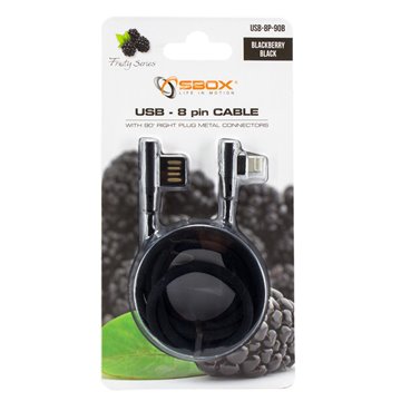 Cavo USB2.0 Angolato 90° USB 8pin 1.5m Nero