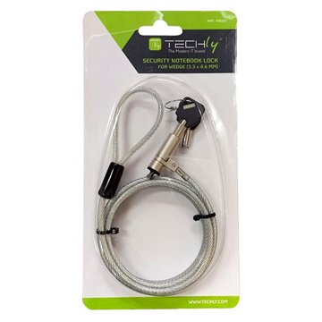 Lucchetto con Sistema di Sicurezza Wedge-Lock per Notebook Cavo 1,8m