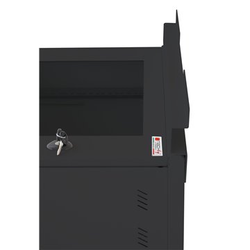 Staffe a Parete per Fissaggio Armadio Serie EE Nero