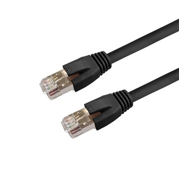 Cavo di rete Patch in rame Cat.8.1 SFTP LSZH 0,2m Nero