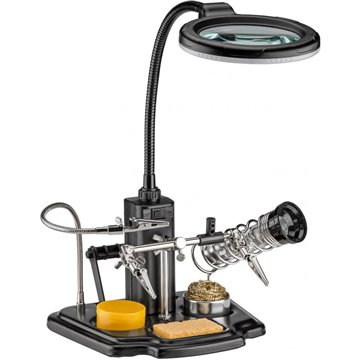 Kit per Saldatura con Lampada LED e lente ingrandimento 