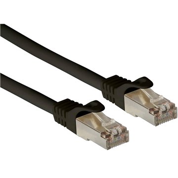 Cavo di Rete Patch in Rame Cat. 6A SFTP LSZH 0,25 m Nero