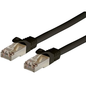 Cavo di Rete Patch in Rame Cat. 6A SFTP LSZH 15 m Nero