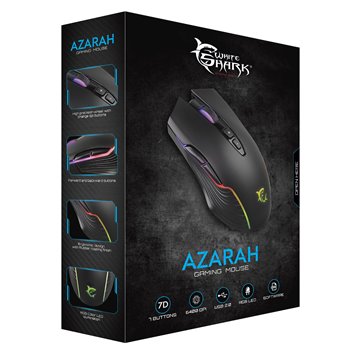 Mouse Ottico USB Gaming 6400 Dpi Retroilluminazione LED RGB Nero, GM-5003 AZARAH