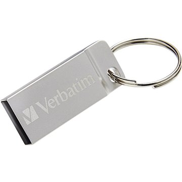 Mini Memoria USB Verbatim con Portachiavi 64GB Silver