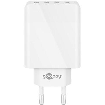 Caricatore da Muro USB a 4 vie 30W Bianco
