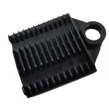 Supporto a Pettine per 12 Giunti in Fibra Ottica Nero