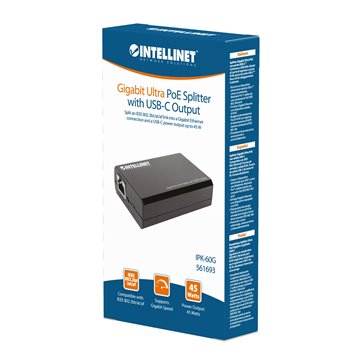 Splitter Gigabit Ultra PoE con uscita USB-C™