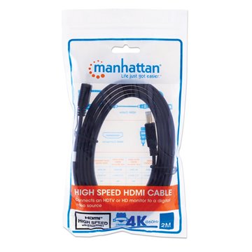 Cavo HDMI High Speed With Ethernet Piatto 2m nero